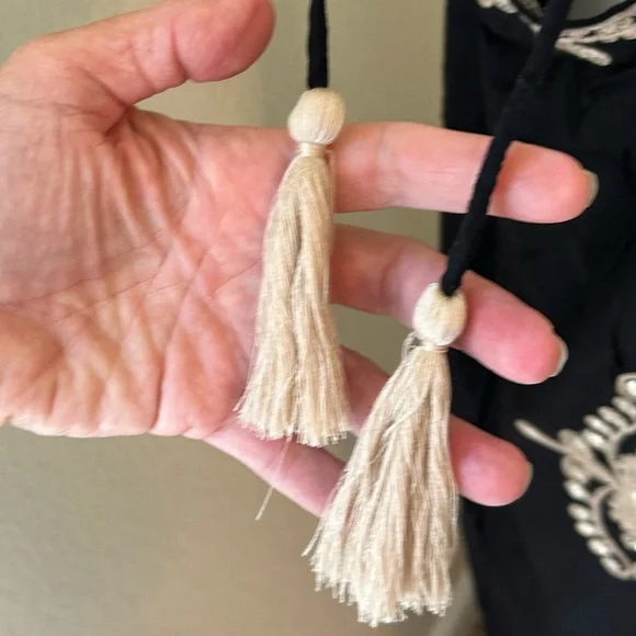 Black and Gold Embellished Jumpsuit - Picture 10 of 16